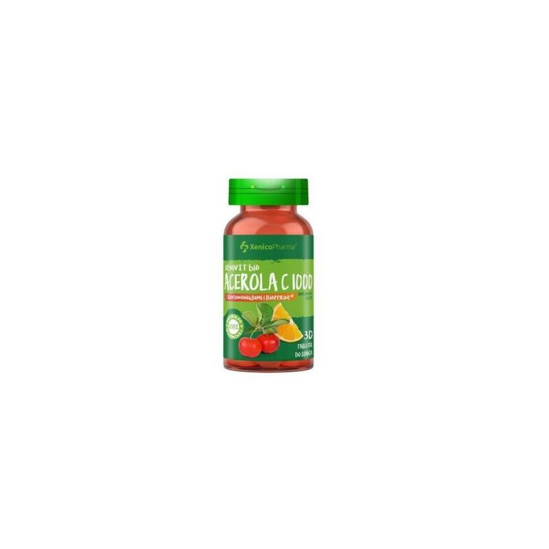 XeniVIT bio Acerola C 1000 z bioflawonoidami, 30 tabletek 