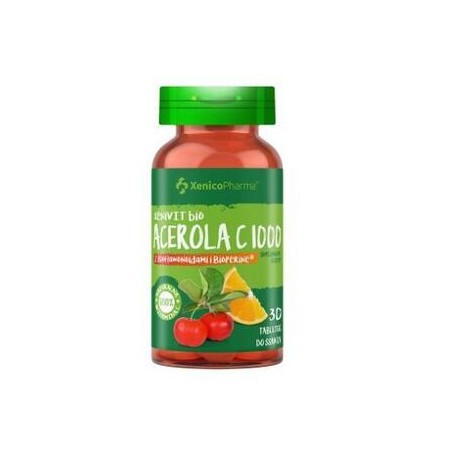XeniVIT bio Acerola C 1000 z bioflawonoidami, 30 tabletek