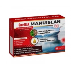 Gardlox Manuislan bez cukru, 16 pastylek