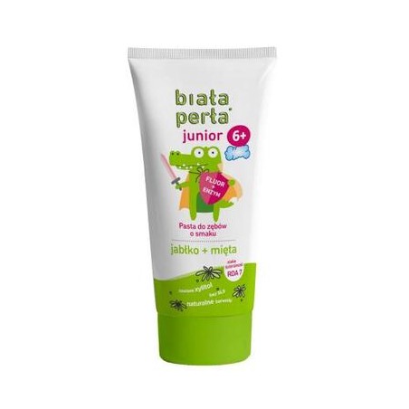  Biała Perła Junior 6+ Pasta do zębów jabłko-mięta, 75 ml 