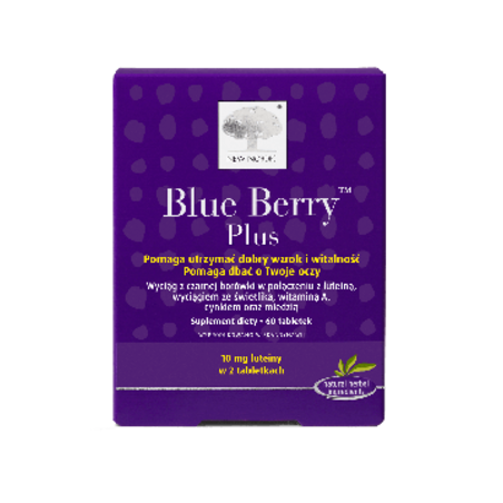 New Nordic BLue, niebieska Berry Plus, 60 tabletek