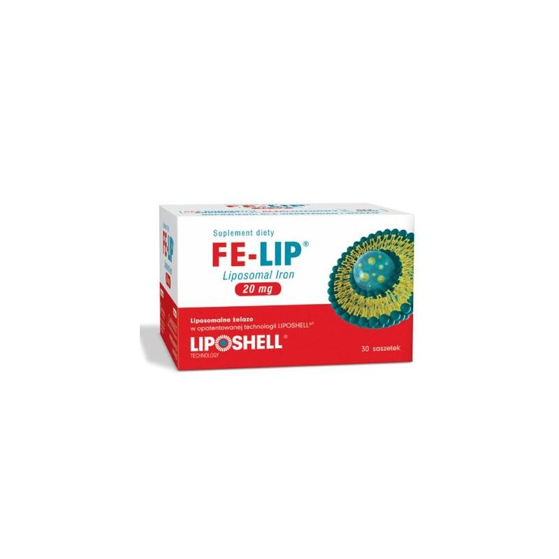 FE-LIP Liposomal Iron 20 mg, żel doustny, 30 saszetek po 5 g 