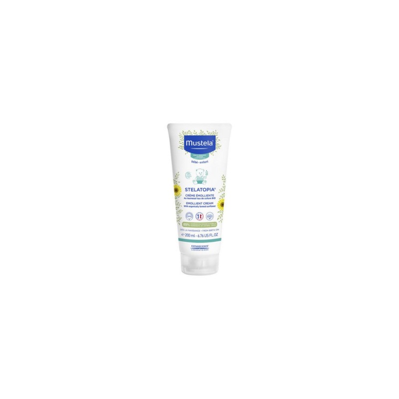 Mustela Stelatopia, krem emolientowy, natłuszczająco-nawilżający, od urodzenia, 200 ml 