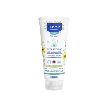 Mustela Stelatopia, krem emolientowy, natłuszczająco-nawilżający, od urodzenia, 200 ml