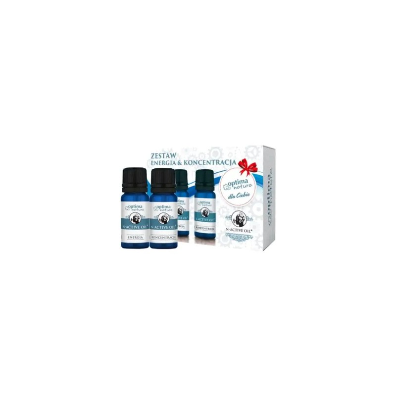 Zestaw Optima Natura N-ACTIVE OIL Energia+Koncentracja, 10 ml 