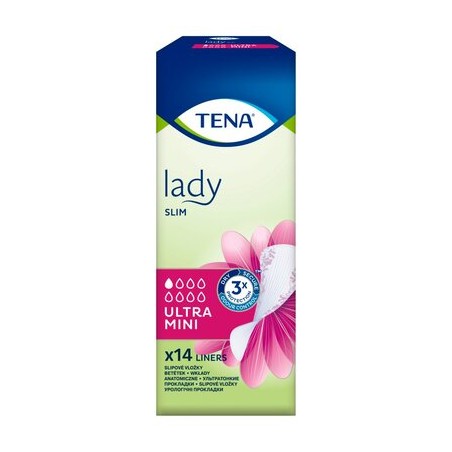 Wkładki anatomiczne Tena Lady Slim Ultra Mini, 14 sztuk