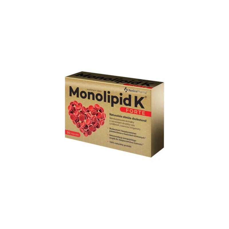 Monolipid K Forte, 30 kapsułek wegetariańskich 