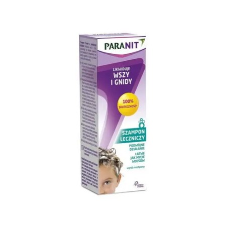 Paranit, szampon leczniczy likwidujący wszy i gnidy, 100 ml