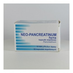 Neo-Pancreatinum forte, 10000 j., 50 kapsułek dojelitowych