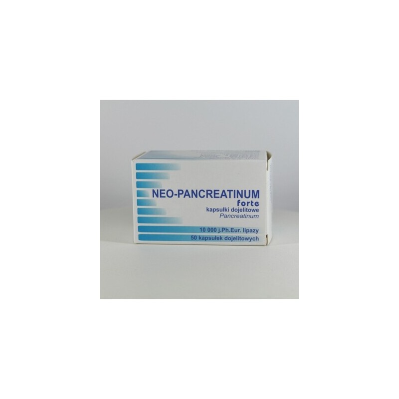 Neo-Pancreatinum forte, 10000 j., 50 kapsułek dojelitowych 
