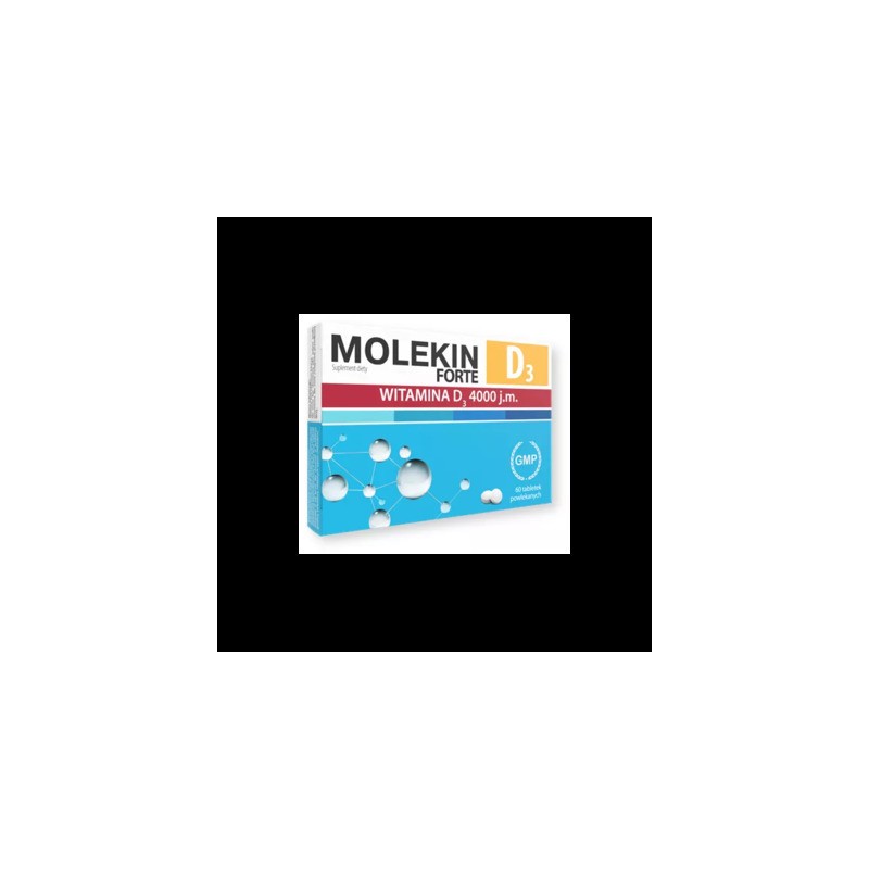 Molekin D3 Forte, witamina D3 4000 j.m., 60 tabletek 