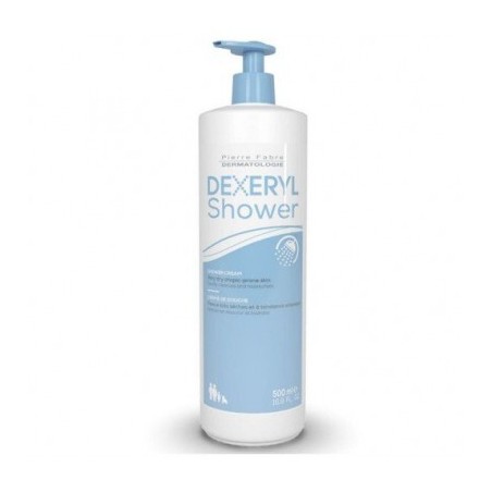  Dexeryl, Shower, krem myjący pod prysznic dla niemowląt, dzieci i dorosłych, skóra bardzo sucha i skłonna do atopii, 500 ml 