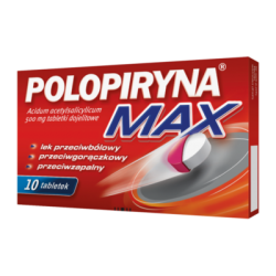 Polopiryna Max 500 mg, 10 tabletek dojelitowych