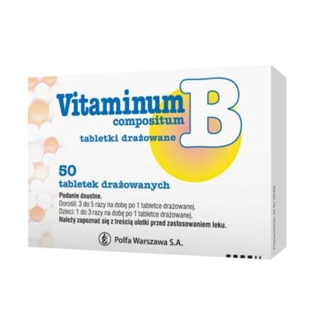  Vitaminum B Compositum, 50 tabletek drażowane 