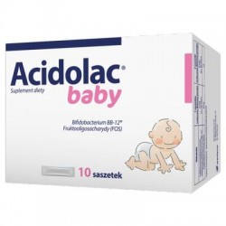 Acidolac Baby, dla niemowląt i dzieci, 10 saszetek