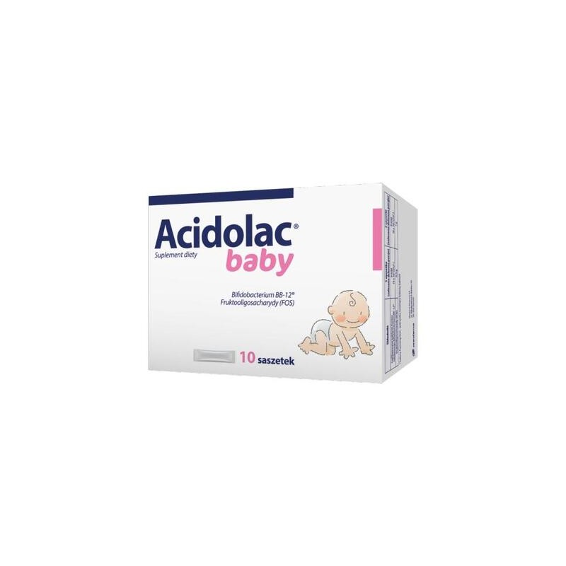 Acidolac Baby, dla niemowląt i dzieci, 10 saszetek 