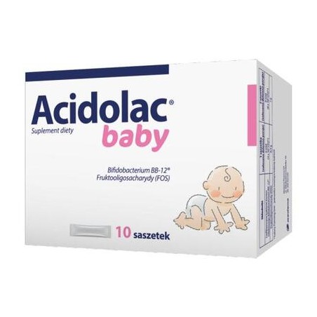 Acidolac Baby, dla niemowląt i dzieci, 10 saszetek
