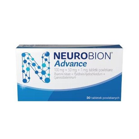  Neurobion Advance 100 mg + 50 mg + 1 mg, 30 tabletek powlekanych 