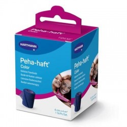 Opaska elast. Peha-Haft Color BLue, niebieska 6 cm x 4 m, 1 sztuka