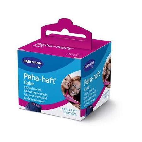 Opaska elast. Peha-Haft Color BLue, niebieska 4 cm x 4 m, 1 sztuka