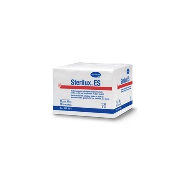 Sterilux ES Kompresy z gazy niejałowej 17nit. 12 warstw 5 x 5 cm, 100 szt. 