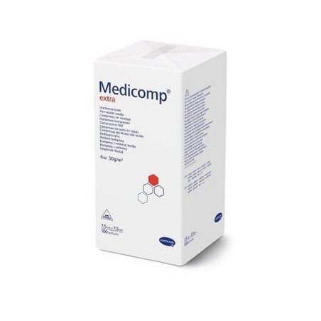  Sterilux ES Kompresy z gazy niejałowej 17nit. 12 warstw 7,5 x 7,5 cm,  100 szt. 