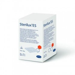 Sterilux ES Kompresy z gazy niejałowej 17-nitkowe 12-warstwowe, 10cm x 10cm, 100 sztuk