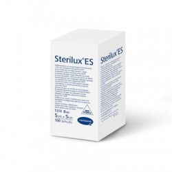 Sterilux ES Kompresy z gazy niejałowej 13-nitkowe 8-warstwowe, 5cm x 5cm, 100 sztuk