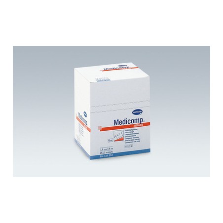 Kompresy włókninowe jałowe Medicomp Drain 10 cm x 10 cm, 50 sztuk