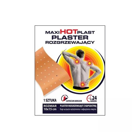  Plaster rozgrzewający Maxi Hot Plast,10x15 cm, 50 sztuk 