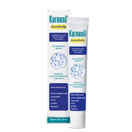  KARNOSIL ACNOHELP Żel specjalistyczny z jonami srebra i karnozyną 50 ml 