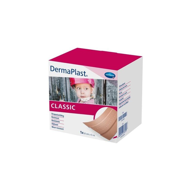 Plaster Dermaplast Classic 5m x 8cm, 1 sztuka 