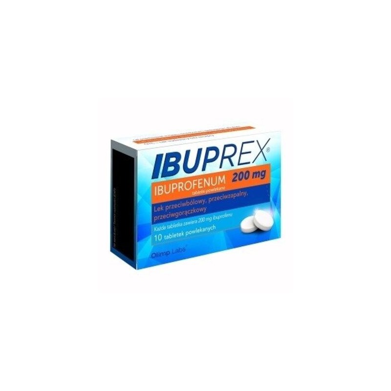 Ibuprex 200 mg, 10 tabletek powlekanych 