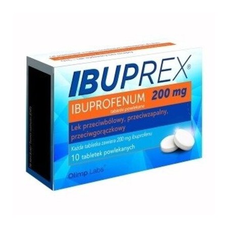  Ibuprex 200 mg, 10 tabletek powlekanych 