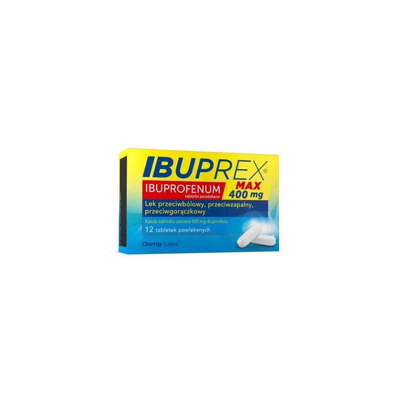 Ibuprex Max 400 mg, 12 tabletek powlekanych 