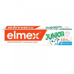 Elmex Junior, pasta do zębów dla dzieci 6-12 lat, z aminofluorkiem, 75 ml