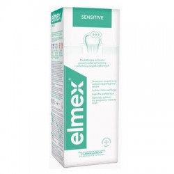 Elmex Sensitive Plus, płyn do płukania jamy ustnej z aminofluorkiem, bez alkoholu, 400 ml