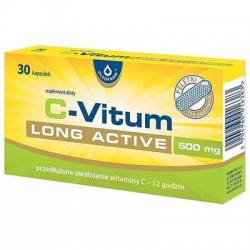 Oleofarm C-Vitum Long Active 500 mg, 30 kapsułek