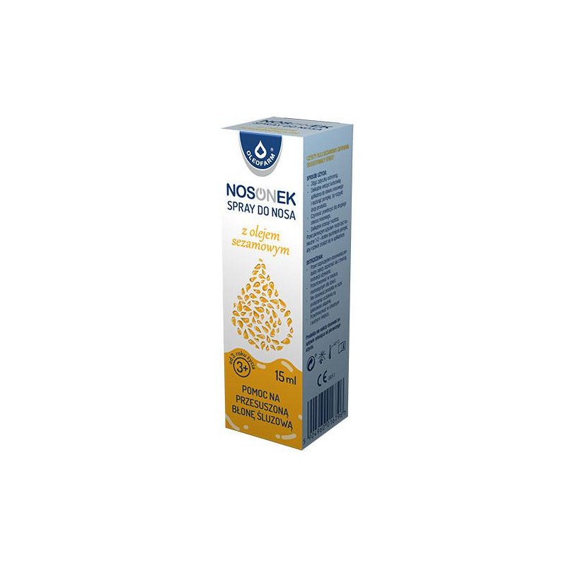 Nosonek, spray do nosa z olejem sezamowym, od 3 lat, 15 ml 