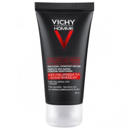 Vichy Homme Structure Force Przeciwzmarszczkowy krem wzmacniający z kwasem hialuronowym, 50 ml