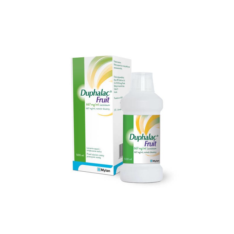 Duphalac Fruit Lactulosum syrop na zaparcia o smaku śliwkowym, 500 ml 
