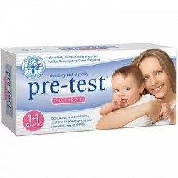 Pre-test test ciążowy płytkowy, 1+1 Gratis