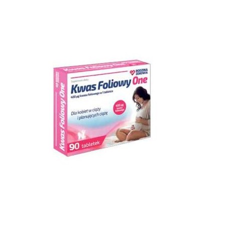  Rodzina Zdrowia Kwas Foliowy One 400µg, 90 tabletek 