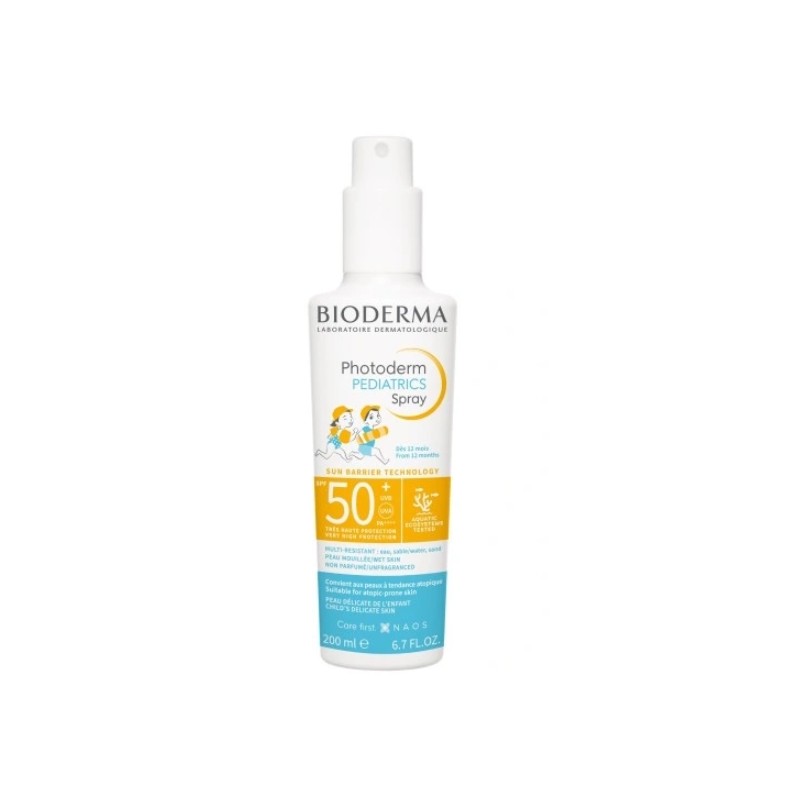Bioderma Photoderm Pediatrics, spray ochronny dla dzieci, SPF 50+, 200 ml 