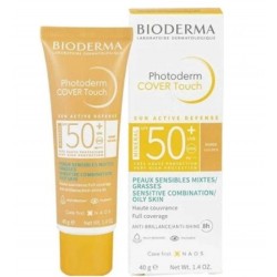 Bioderma Photoderm Cover Touch Mineral SPF 50+ Kryjący Podkład mineralny odcień ciemny, 40 g
