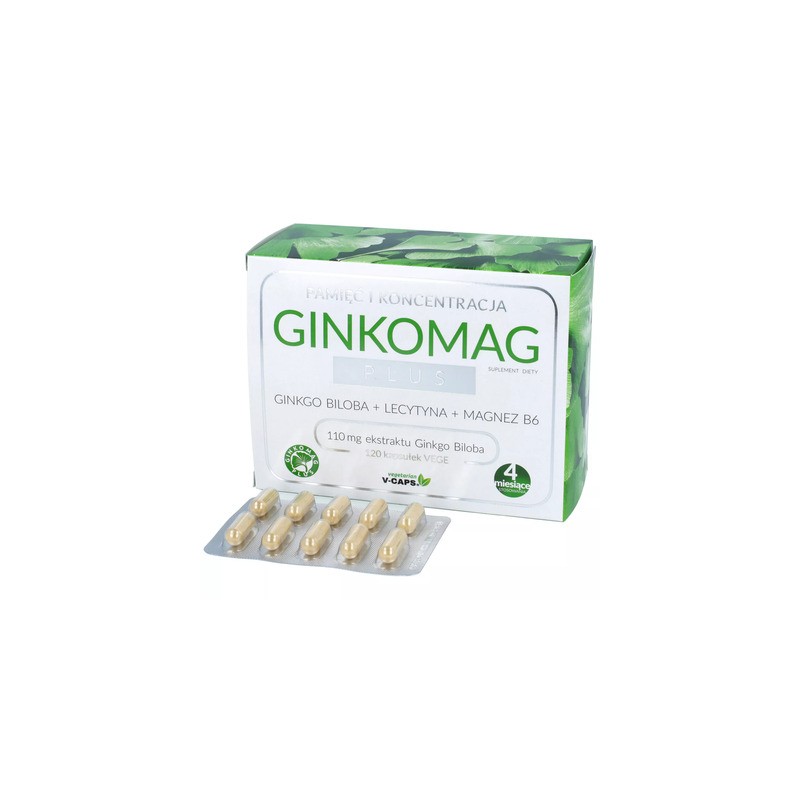 Ginkomag Plus, 120 kapsułek 