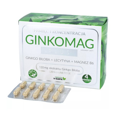 Ginkomag Plus, 120 kapsułek