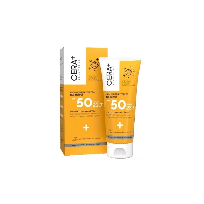 Cera+ Solutions, krem ochronny na słońce z filtrami, dla dzieci od 1 miesiąca życia, SPF 50, 50ml 