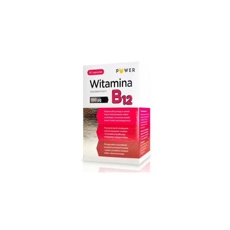 Witamina B12 Forte PUWER, 30 kapsułek 