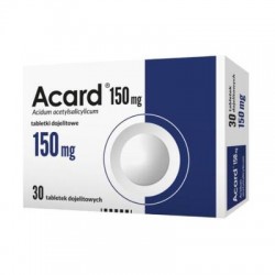 Acard, 150 mg, 30 tabletek dojelitowych